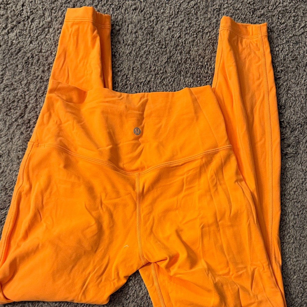 lululemon athletica Orange Leggings
